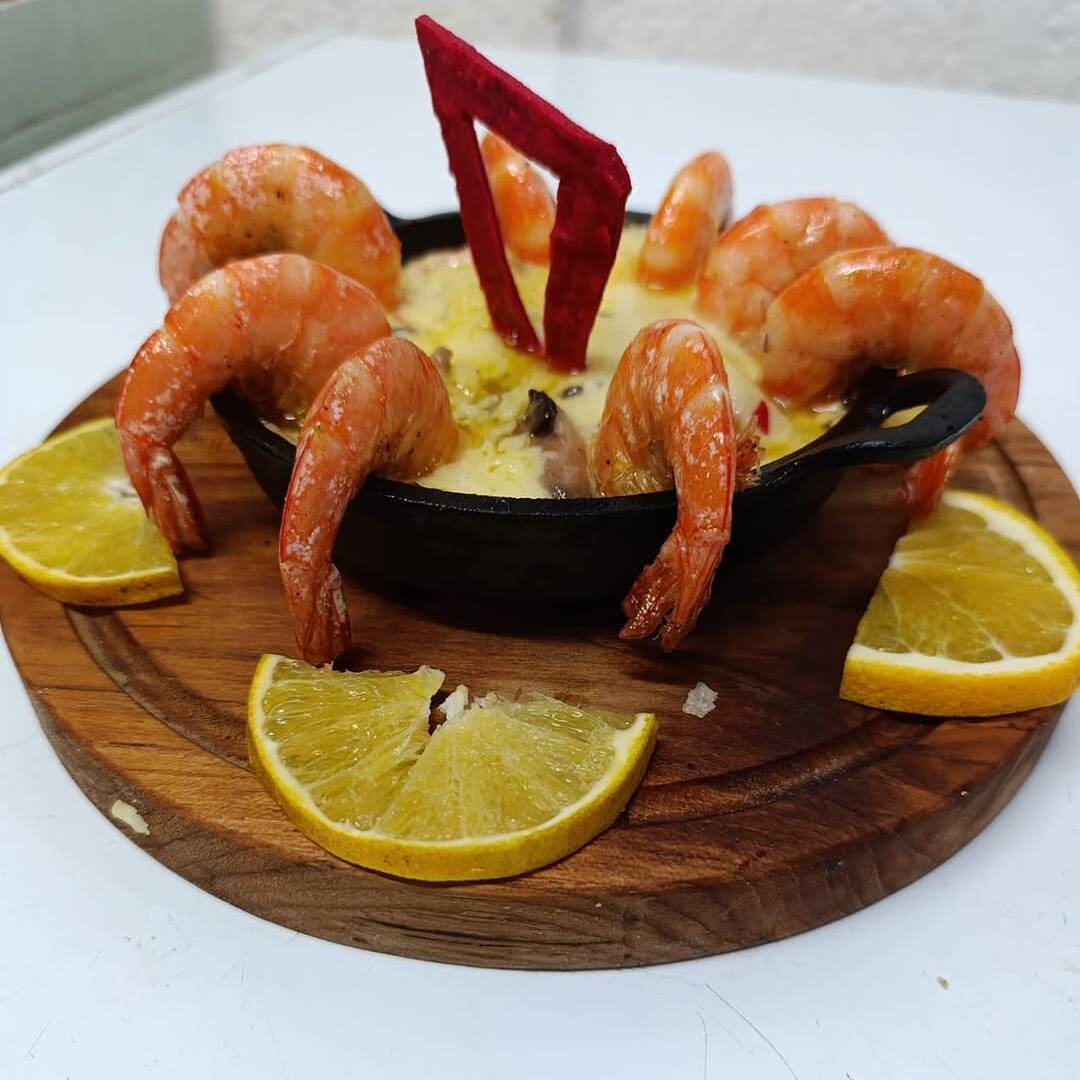 Queso Fundido Con Camarones
