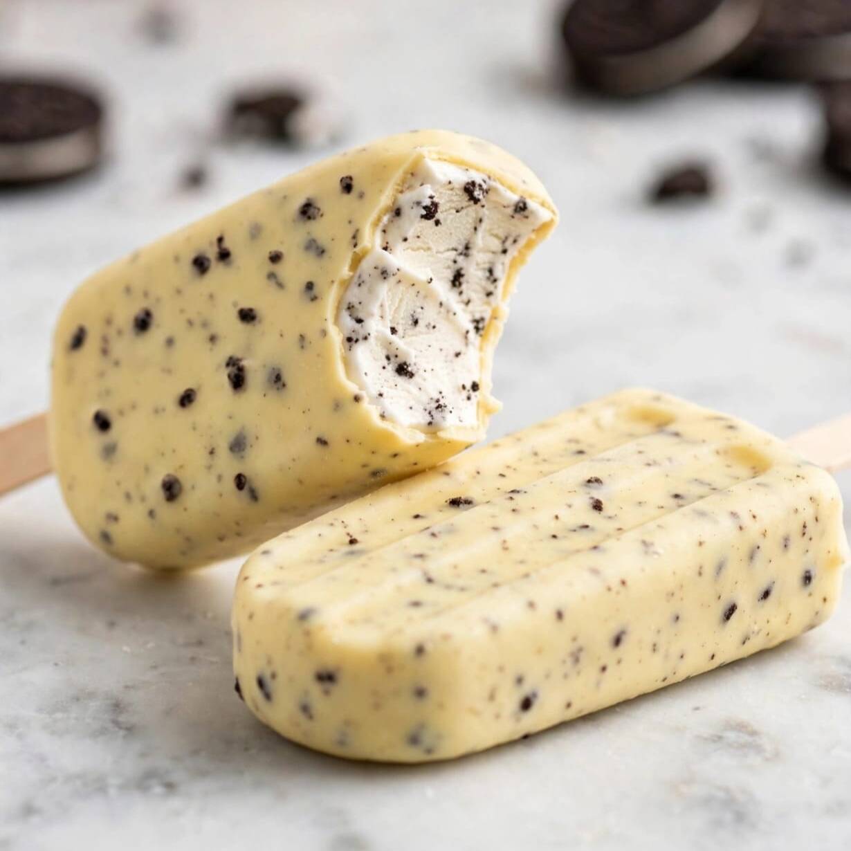 Picolé de Baunilha com chocolate laka e pedacinhos de Oreo e uma saborosa casquinha de chocolate branco Laka Oreo.
O queridinho!