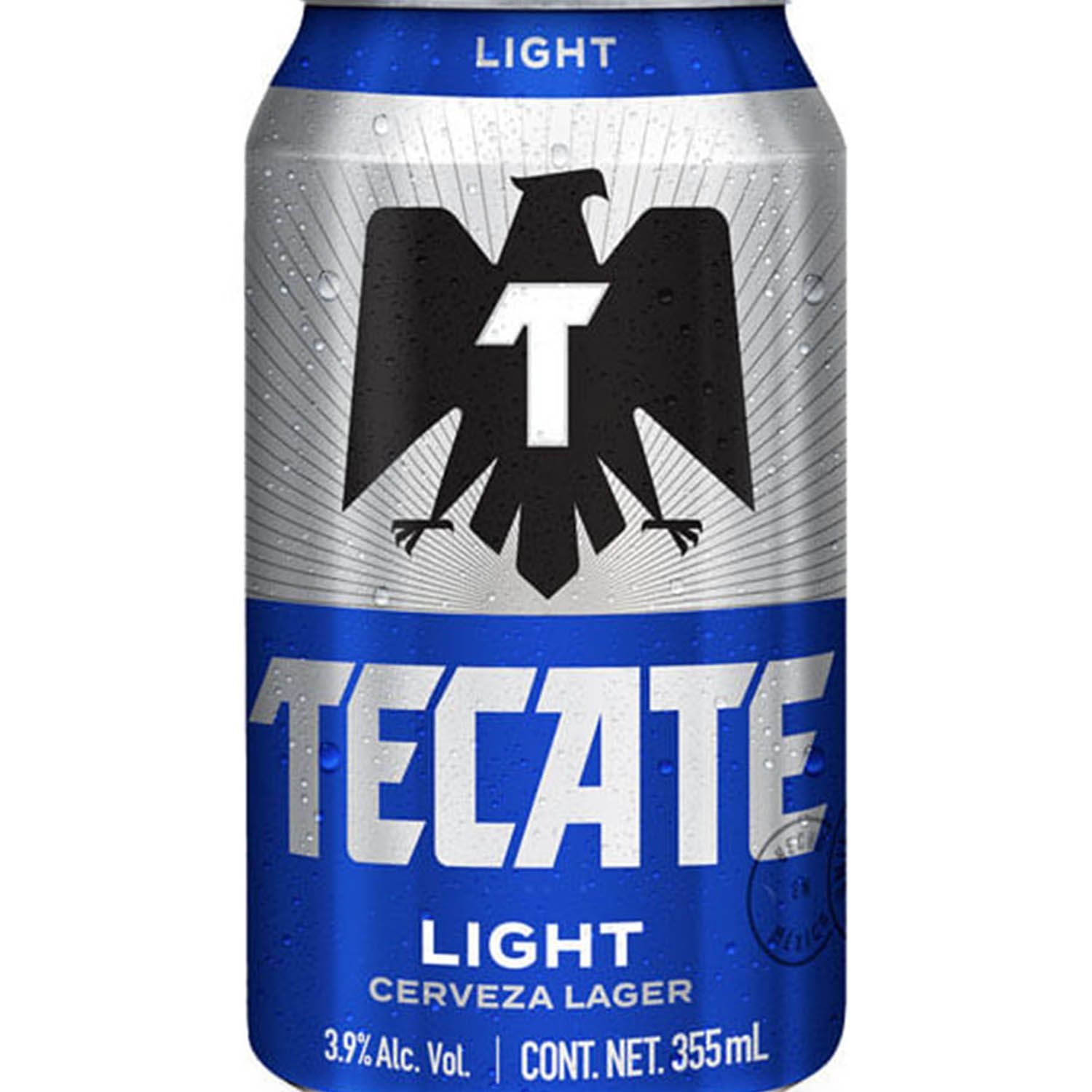 Cerveza de 355 ml tecate litht