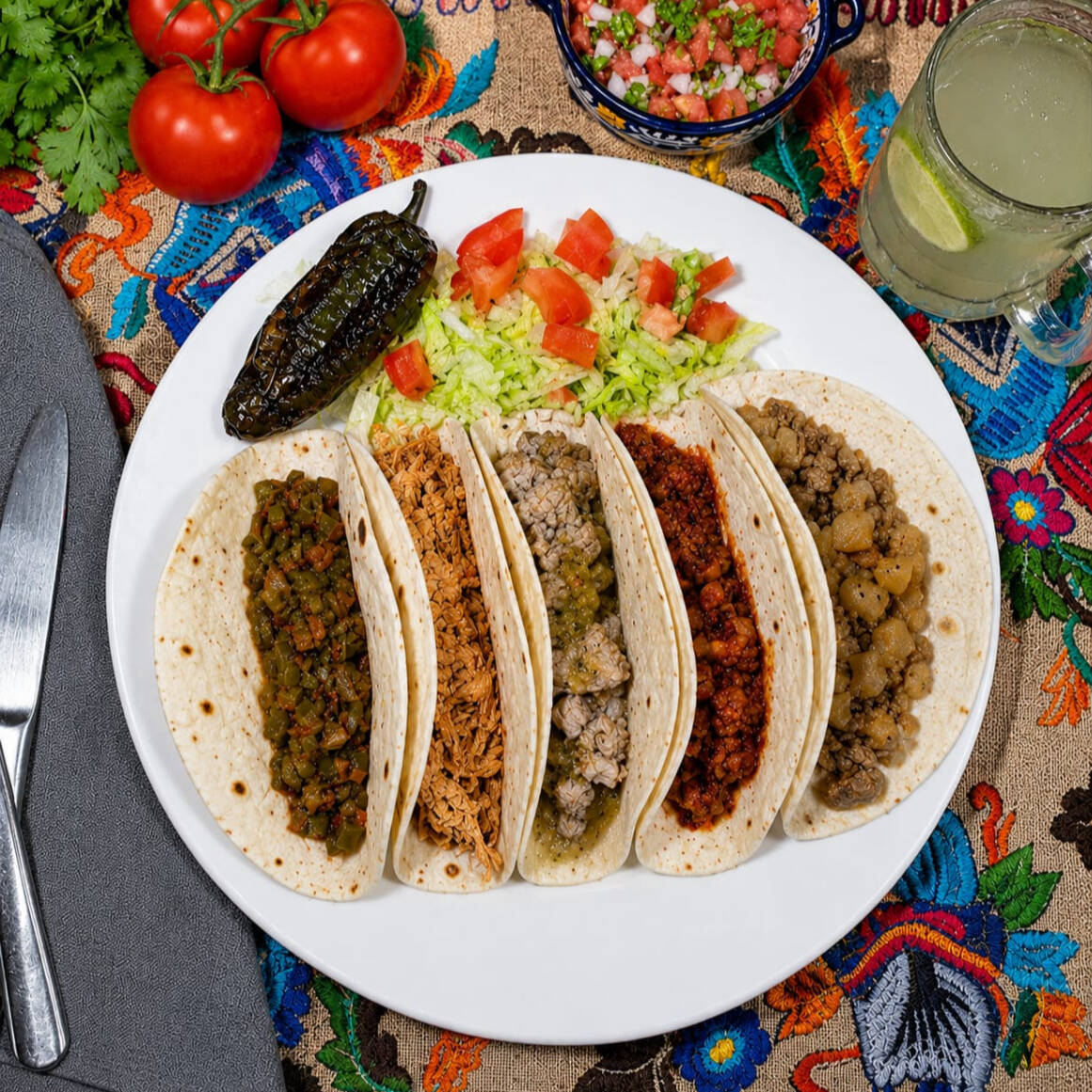 Armo mis tacos de Harina
