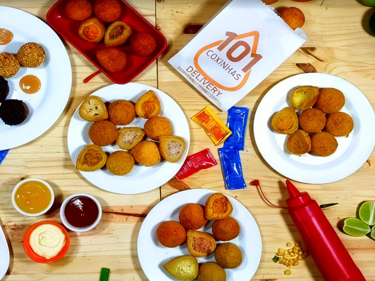 101 Coxinhas -porções E Pastéis